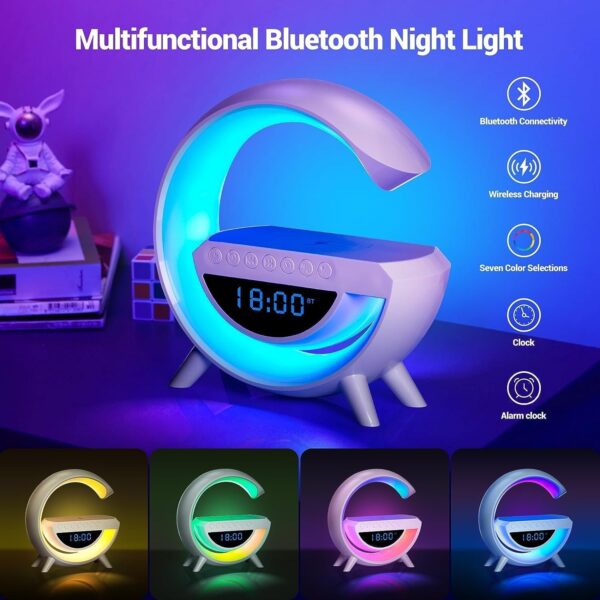 LED Wireless Phone Charger Bluetooth Speaker