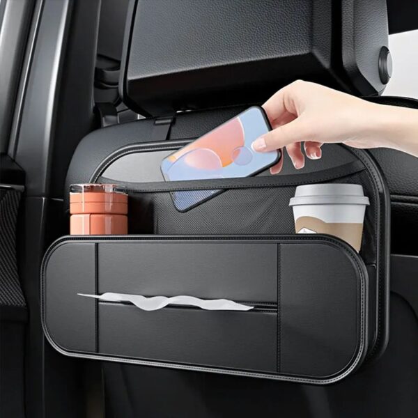 Multifunctional Car Backseat Organizer PU Leather