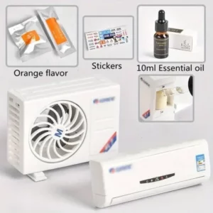 Solar Car Air Freshener – Air Conditioning Model Car Ornament, Car Air Vent Perfume Diffuser Clip, Long-Lasting Deodorizer