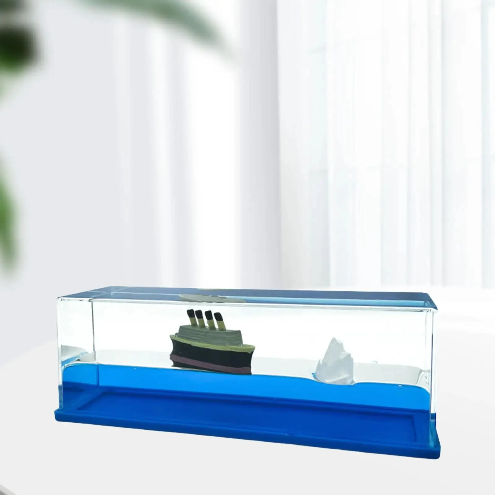Titanic Cruise Iceberg Fluid Liquid Wave Toys Floating Toy Sculpture Stress Management Calm Relaxing Home Desk Decor - Image 4