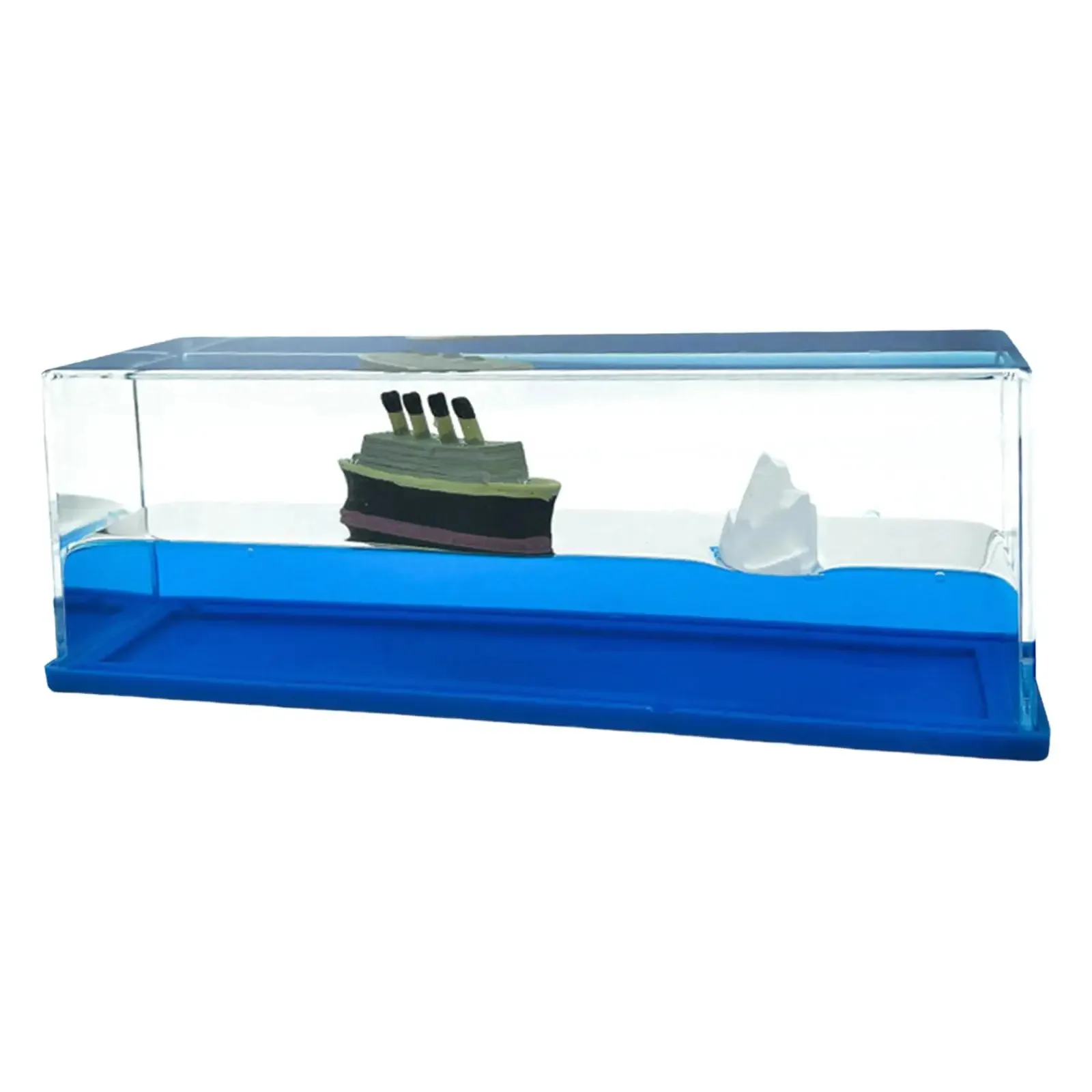Titanic Cruise Iceberg Fluid Liquid Wave Toys Floating Toy Sculpture Stress Management Calm Relaxing Home Desk Decor - Image 5