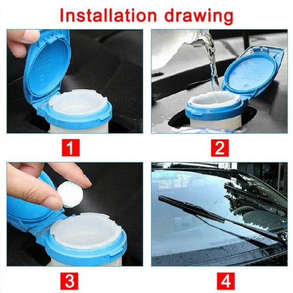 Car Vehicles Windshield Washing Cleaning Tablets Solid