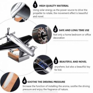 Solar Power Airplane Model Air Freshener