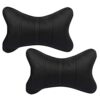 Premium Quality Neckrest Necksupporters Pillow Black Set of 2 Pcs