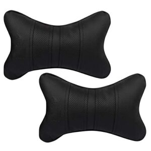 Premium Quality Neckrest Necksupporters Pillow Black Set of 2 Pcs