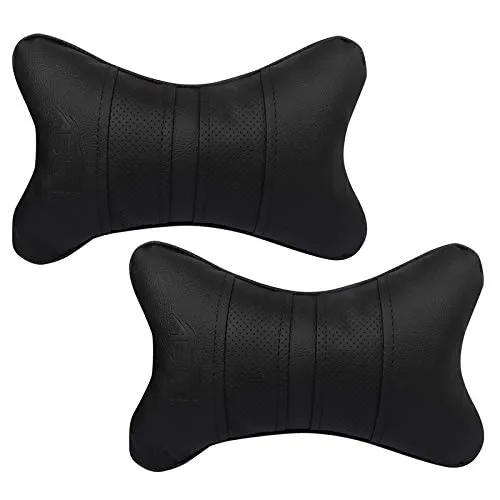 Premium Quality Neckrest Necksupporters Pillow Black Set of 2 Pcs