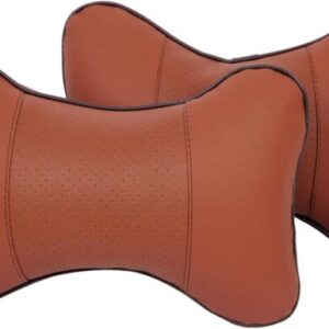 Premium Quality Neckrest Necksupporters Pillow Black Set of 2 Pcs