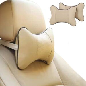 Premium Quality Neckrest Necksupporters Pillow Black Set of 2 Pcs