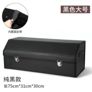Portable Car Trunk Organizer Box Large Capacity Multiuse Tools Storage Bag Stowing Tidying Leather Folding