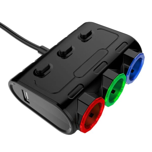 High Power Lighter and USB Car Socket