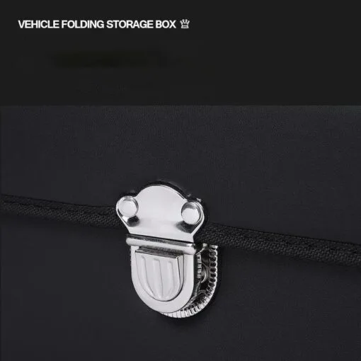 Portable Car Trunk Organizer Box Large Capacity Multiuse Tools Storage Bag Stowing Tidying Leather Folding - Image 2