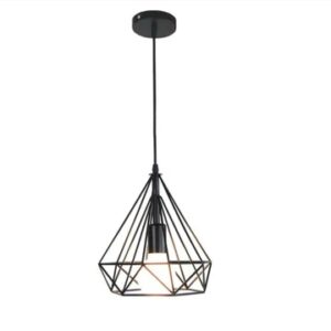 SPARKLING DIAMOND DROP PENDANT LAMP WITH VINTAGE EDISON BULB