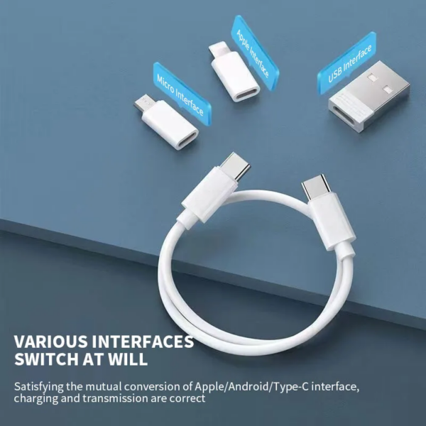 Five in one multifunctional universal charging cable storage box, mobile phone holder data cable set