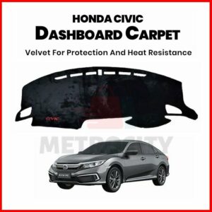 Velvet Dashboard Carpet For Honda Civic 2016-2021