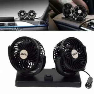 SOGO Dashboard 360 Degree Dual Head Portable Cooling Fan