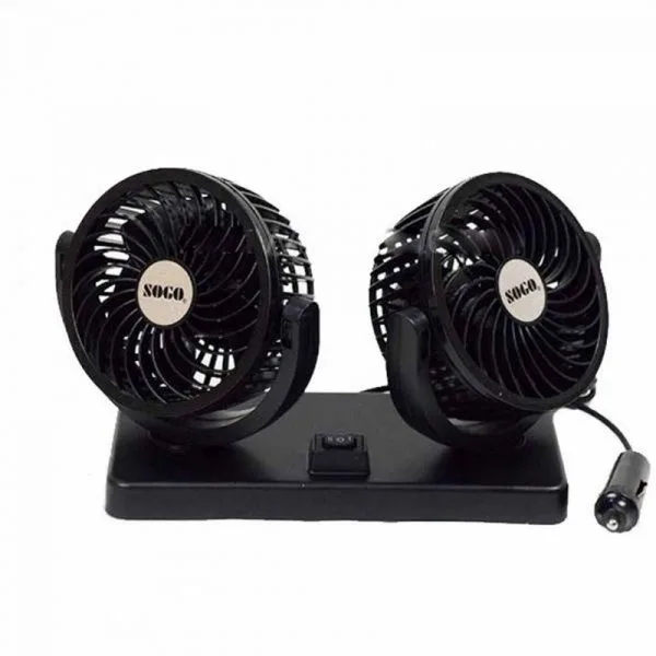 Dashboard 360 Degree Dual Head Portable Cooling Fan - Image 2