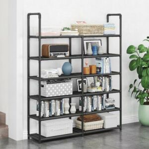 1Pc Simple Style Iron Plastic Storage Rack, Multilayer Home Space Saving Shoe Organizer Stand Holder