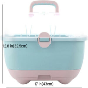 Baby Bottle Drying Rack Organizer Box
