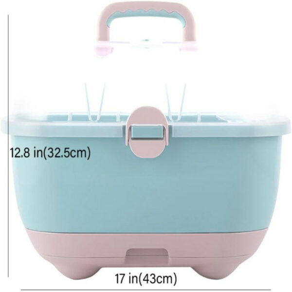 Baby Bottle Drying Rack Organizer Box