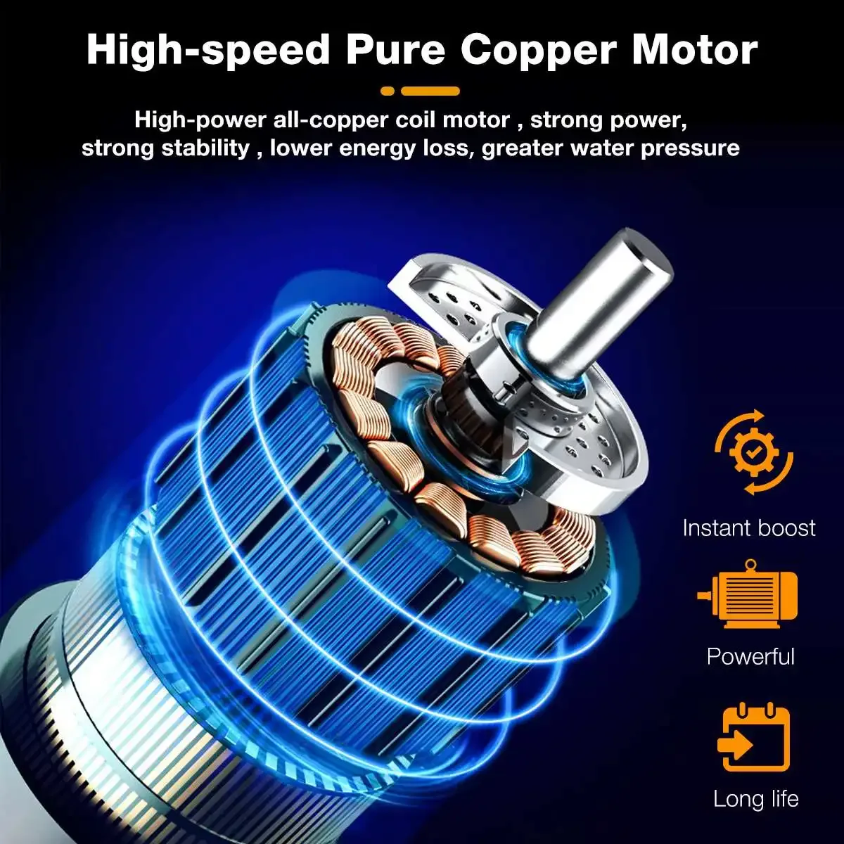 Wireless High Pressure Car Washer Gun Double Battery | 21V Cordless Portable Car Washer Gun  Suitable for Washing Cars, Watering Flowers, Cleaning Floors, solar panels etc - Image 6