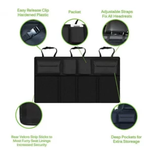 Car Auto Trunk Organizer Backseat Storage Bag Oxford Seat Back Bottle Pocket