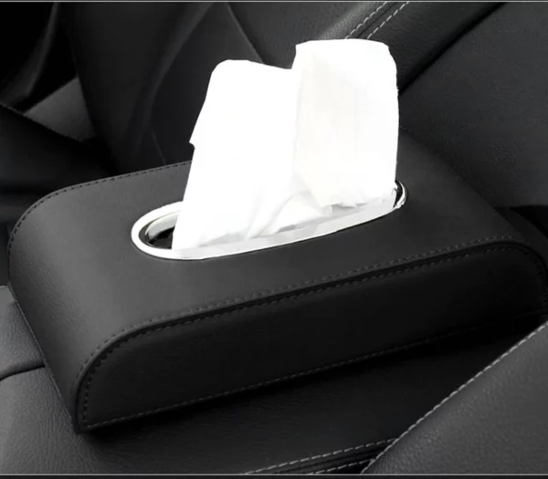 Car Tissue Box Cover Accessories Interior Decoration Boxes Holder PU Leather