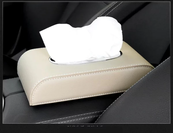 Car Tissue Box Cover Accessories Interior Decoration Boxes Holder PU Leather