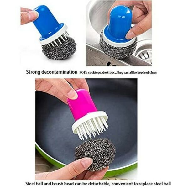 Cleaning Brush Kitchen Stainless Steel Wire Ball