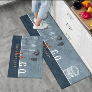 Elegant Super Absorbent Floor Mat 2 pc