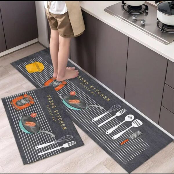 Elegant Super Absorbent Floor Mat 2 pc