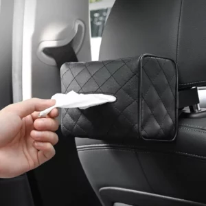 Leather Backseat and Central Console Tissue Holder