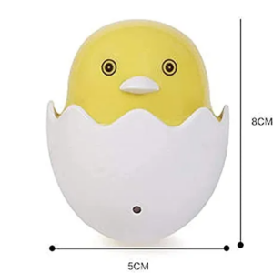 Nightlight for Baby Nursery, Soft Kawaii Small Chicken Duck Shaped Night Light Lamp (Yellow) Automatic Sensor LED EU Plug Yellow Duck Wall Socket Lamp for Bedroom Home Decoration Night Light ( Automatic On/Off) Birthday Gift Ideas for Baby Toddler