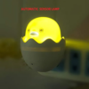 Nightlight for Baby Nursery, Soft Kawaii Small Chicken Duck Shaped Night Light Lamp (Yellow) Automatic Sensor LED EU Plug Yellow Duck Wall Socket Lamp for Bedroom Home Decoration Night Light ( Automatic On/Off) Birthday Gift Ideas for Baby Toddler