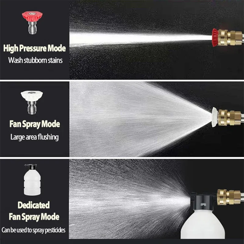 Wireless High Pressure Car Washer Gun | 21V Cordless Portable Car Washer Gun Suitable for Washing Cars, Watering Flowers, Cleaning Floors, solar panels etc