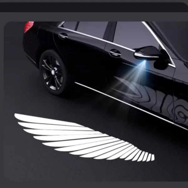 Car Side Rearview Mirror Dynamic Angel Wings Projection Light - Image 2