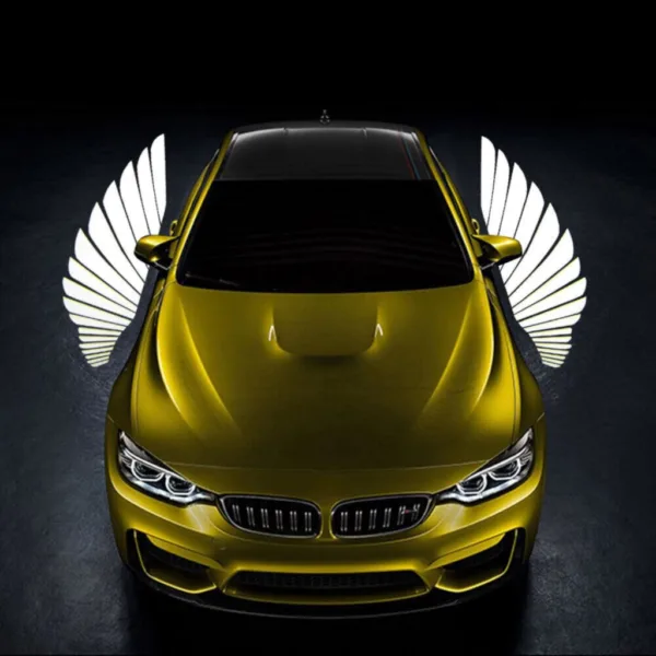 Car Side Rearview Mirror Dynamic Angel Wings Projection Light - Image 5