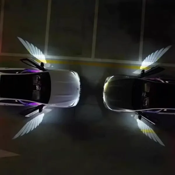 Car Side Rearview Mirror Dynamic Angel Wings Projection Light - Image 9
