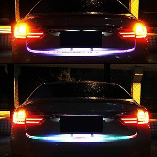 Trunk Knight Rider With 2 Colors Running LED Strip For Car Trunk Brake
