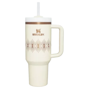 Deco Collection Quencher H2.0 FlowState™ Tumbler | 40 OZ – Cream Gloss Deco