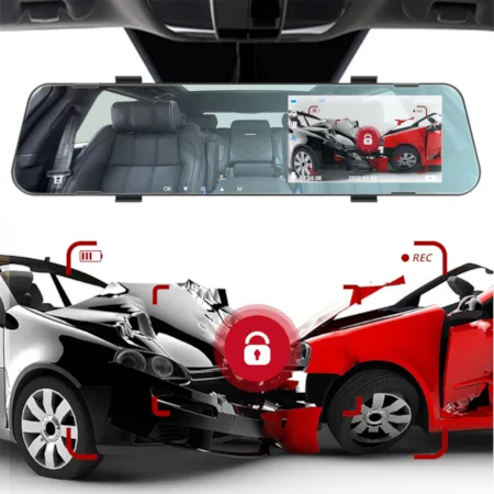 Dual Camera Car DVR Rearview Mirror With 4.3″ Screen - Image 2