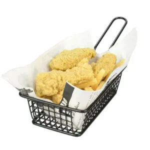 Alternative view of Mini Fry Basket Rectangle Stainless Steel