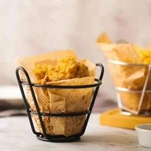 Alternative view of Mini Round Iron Fries Basket