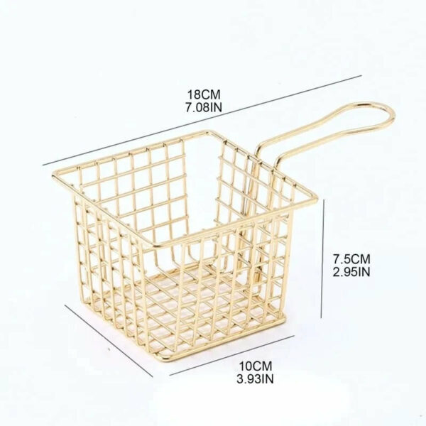 Mini Square Iron Fries Basket