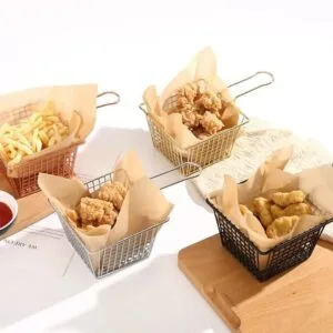 Alternative view of Mini Square Iron Fries Basket