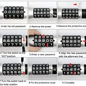 Password Steering Wheel Anti Theft Lock