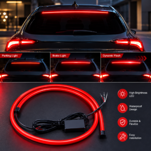 100CM LED Car Strip Light – Third Brake Light with Turn Signal Flasher