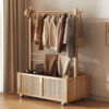 MULTIFUNCTIONAL BAMBOO CLOTHES HANGER
