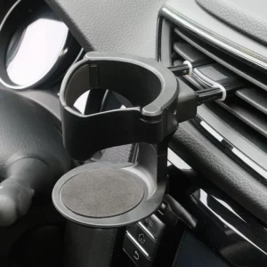 Pack of 2 Adjustable Car Cup Holder – Universal AC Vent Clip with Swivel Base for Drinks