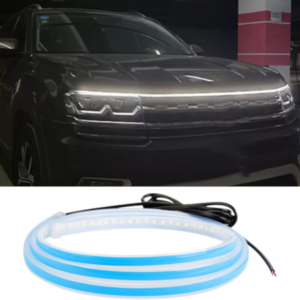 Waterproof Flexible LED Hood Daytime Running Light – White