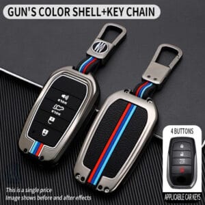 Metal Car Key Cover – Toyota Fortuner 4 Button